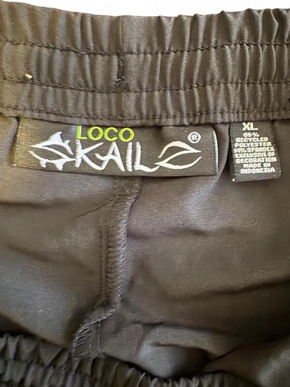 Black Loco Skailz swim shorts, size XL. - Picture 2 of 4